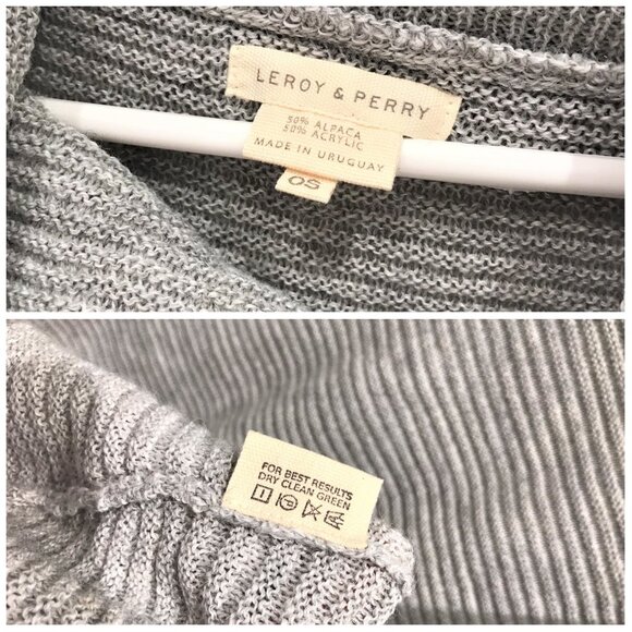 Leroy & Perry Alpaca Blend Poncho Cape Sweater Very Soft Lightweight OS - Picture 6 of 7